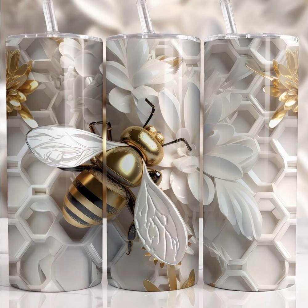 Bee Tumbler Gold